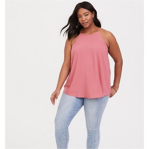 Torrid CHALLIS GODDESS NECK TANK - Picture 1 of 8